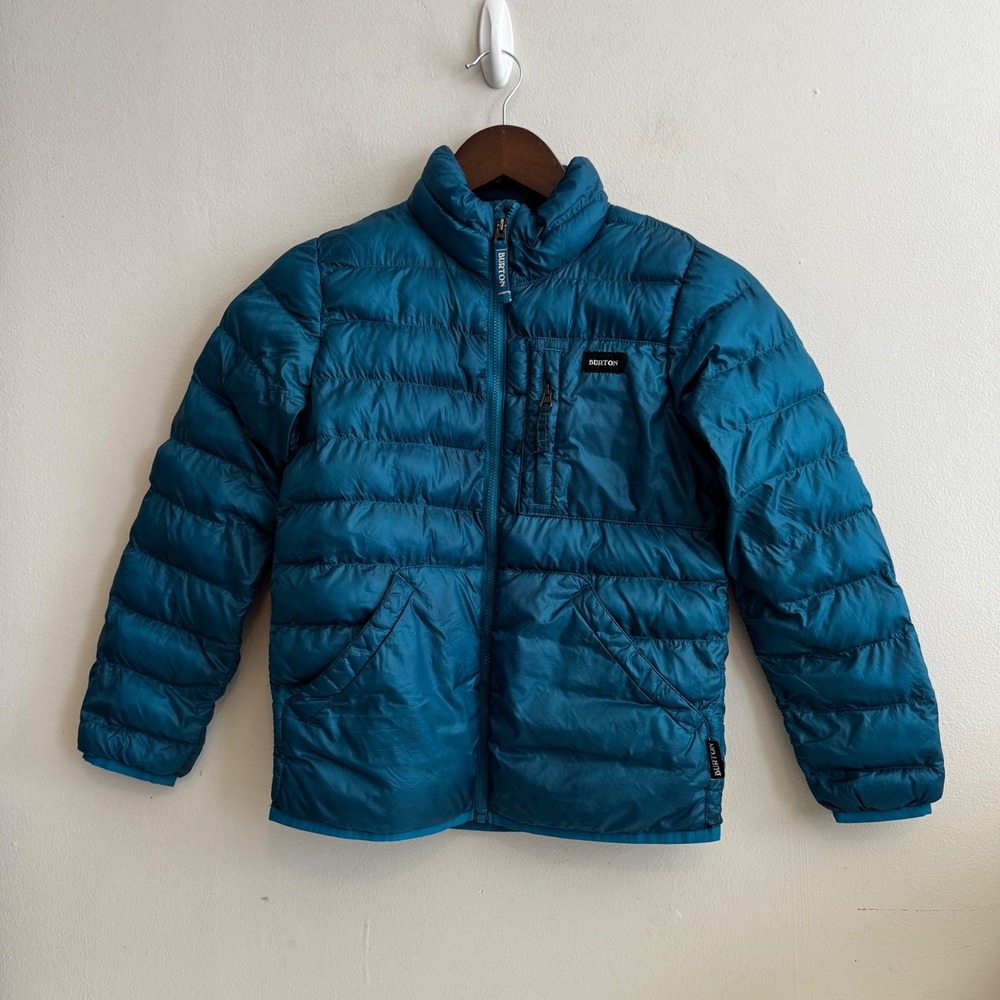 Burton Kids Sz S 8 Teal Puffer Jacket Winter Basics Outerwear Layers